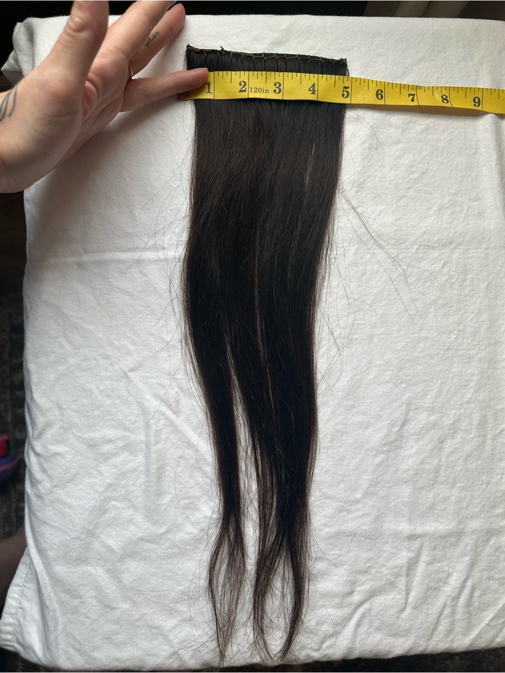 Bellami Off Black/mocha Cream Flex Weft 18” Human Hair Extensions - Picture 4 of 11